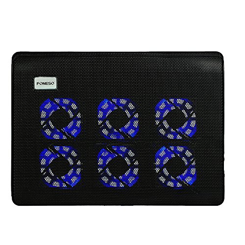 Foneso 14-15 Zoll Laptop Kühler Notebook Cooler Ständer Kühlpad Kühlmatte mit 6 × Lüfter - 2