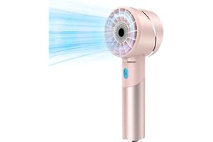 COZOME Ventilador de mano [16H Max] Portátil 7000 RPM 4 Niveles Alta Velocidad Ventilador personal, Aleación Mini USB Ventilador de Bolsillo para Olímpico/Exterior/Oficina/Hogar Hombre Mujer Regalo