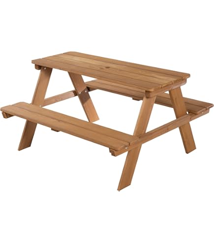 Set Panche E Tavolo Pinolino Nicki Hexagger Per Bambini - Legno Massello, 162x162x50cm, Multicolore - Foto 8