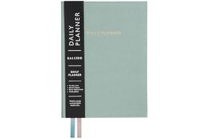 OHH DEER Undated Daily Planner Notebook | To Do Lists Hourly Schedule Note Pages | B6 | Sage