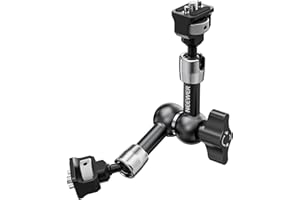 NEEWER Magiczne ramię przegubowe 17.8 cm z głowicami kulowymi 360° i kołkami ustalającymi do ARRI, uchwyt na monitor aparatu ze śrubami 1/10.2 cm do lustrzanek cyfrowych, monitorów, lampa wideo