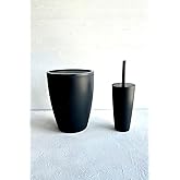 Primanova Saf Plastik Banyo Seti 2 Peices'ten (Sepet 7,5 Litre, Tutuculu Tuvalet Fır&ccedil;ası). Banyo ve Mutfak temizliği i&ccedil;in (Si