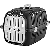 Kedi & K&uuml;&ccedil;&uuml;k Irk K&ouml;pek Taşıma &Ccedil;antası Sepeti Kafesi &ndash; &Ouml;n A&ccedil;ılır Kapılı, Hava Delikli, 6 kg Kapasiteli, 48x32x33 cm - VN11002