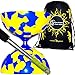 Produktbild Jester Diabolos + Metall Diabolo Sticks, Diablo String & Reisetasche. (gelb/blau)