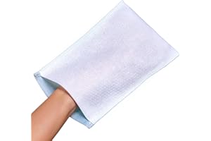 SECO STORE Manopola Monouso Non Saponata, Guanto Lavapaziente Impermeabile Anallergico Antigraffio in Tnt | Confezione 100 pezzi - 22x16,5 cm