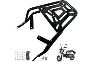 DFFMQSJ Bagagehylla för motorcykel kompatibel med Honda Monkey 125 Stona Ape 125 Cross Topcase i stål, hållare för tillbehör