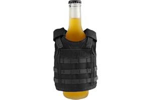 Ranstac Mini Gilet de Bière Gilet de Boisson Bouteille Décoration de Bouteille Militaire CJ/PJBX-01
