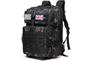 Thuram 50L Durable Nylon Waterproof Fishing Hunting Backpack Outdoor Military Rucksacks Tactical Sports Camping Hiking Bags