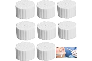DEFRESIT 400Pcs Nasal Plugs Cotton Rolls,Dental Cotton Gauge Rolls,Safety First Aid Group Nasal Plugs, Highly Absorbent Cotton Rolls Nosebleed Accessories Natural Cotton Nasal Plug