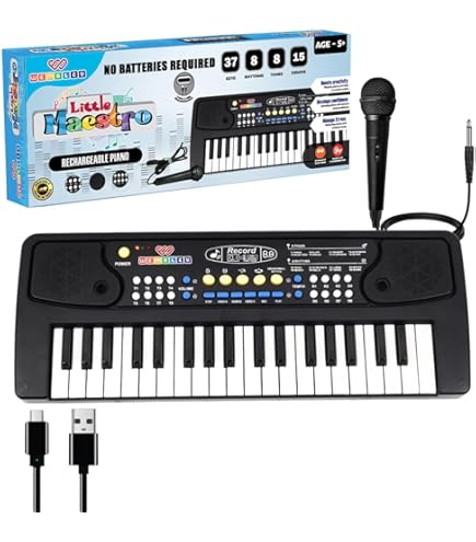 Buy Land of B. Hippo Toy Keyboard with Lights and Songs, Piano