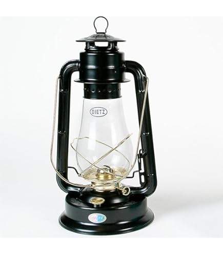 Dietz #80 Blizzard Hurricane Oil Lamp Burning Lantern Blue
