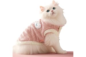 Hjvvr Cat Cloth,Cat Warm Cloth,Cat Winter Cloth,Cat Comfortable Cloth for Pet Cat(M)