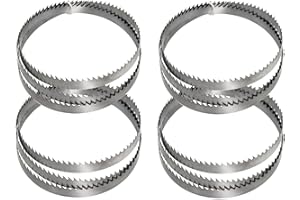 SANKUAI Lot de 4pcs, M42 bimétallique lames de scie à ruban 1140 x 13 x 0,6mm 14/18 Dpp Convient pour Güde MBS 105 V