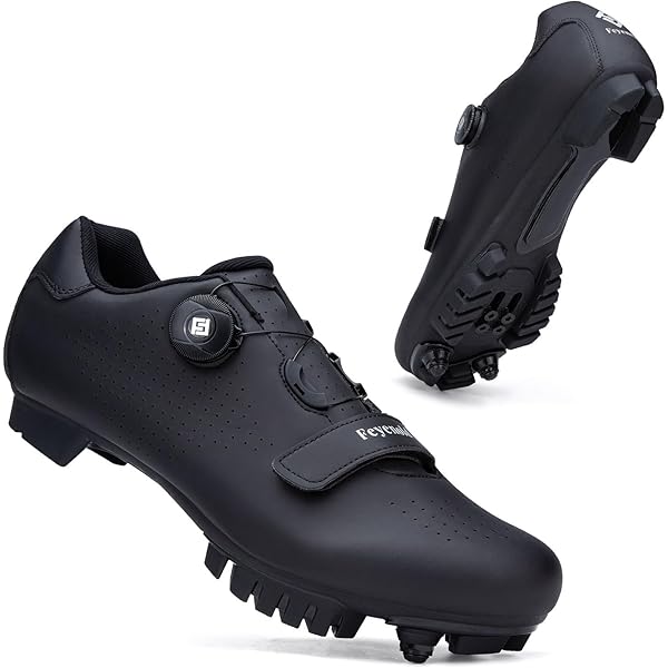 Chaussures d'équitation vélo crampons noir blanc PELOTON
