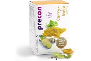 ‎PRECON Precon BCM Diät Suppe zum Abnehmen – Curry-India Suppe – 10 Portionen (600 g) – Mahlzeitenersatz für eine gewichtskontrollierende Ernährung
