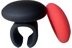 TERDEWE New Version Steering Wheel Knob red,Steering Wheel Spinner, Metal Bearing Steering Knob with Skin-Touch Silicone, Easy Installation No Tools Required Silicone Power Handle.