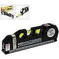 Inditrust Digital Distance Laser Level spirit level Meter Pro 3 Leveller Black 2 Line Measuring Tape Measurement Tool Device Instrument Professional Horizontal Vertical Measure 8FT Aligner Ruler Area