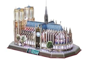 CubicFun Puzzle 3D Notre Dame (światło)
