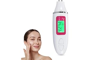 ‎DEWIN DEWIN Skin Analyzer, LCD Display Körper Haut Öl Wasser Feuchtigkeit Tester, Analyzer Haut Sensor Meter (Farbe : Weiß)