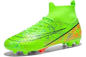VTASQ Fußballschuhe Herren High Top Spike Kunstrasen Fussballschuhe Kinder Jungen Stollen Cleats Professionelle Athletics Trainingsschuhe Outdoor Sport Fußball Stiefel