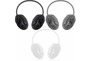 AL KAHF Super Soft Ear Muffs with Plastic Headband - Winter Ear Warmers & Protectors for Girls, Ladies, Men - Assorted Colours (1Pc)