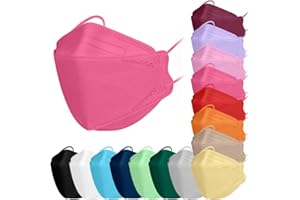 TubeRoo FFP2 Maske Fischform 1/5/10/20/50/100 Stück Masken, Versand aus Deutschland, weiche Ohrschlaufen Bänder, Atemschutzmaske, Mundschutz