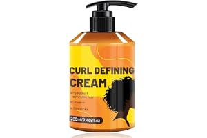 Curl Defining Cream for Natural Hair, Leave-in Conditioner med hydratiseringsformel, eliminerar frizz och lägg till glans för
