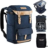 K&F Concept Kamerarucksack Rucksack Kamera Fotorucksack für Canon Nikon Sony Fujifilm Olympus DSLR SLR…