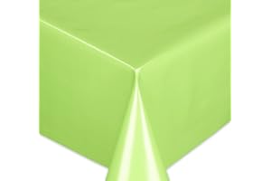 BEAUTEX Wachstuchtischdecke Tischdecke Wachstuch abwischbar, Glatte Oberfläche Uni Motiv Grün, Farbe + Größe wählbar 100x140 cm