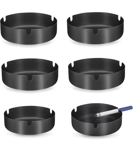 Posacenere tondo in silicone, resistente al calore, luminoso, portatile