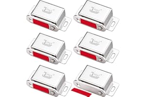Imanes Puertas Armario Fuerte Jiayi 6 Piezas Imanes Cierre Puertas Armario 14KG Imanes para Puertas de Muebles Cierre Magnetico Puerta Cocina Cierre Pestillo Puerta Cerradura Iman Cajones Magnetica