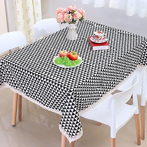 Qwer 3 black and white diamond West dining tables minimalist modern chess fabrics tablecloth tablecloth ,120*120cm