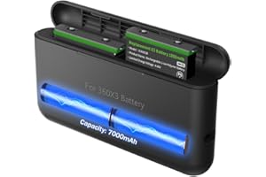 Adicop Insta360 x3 Ładowarka,Powerbank 7000 mAh kompatybilny z Baterią Insta 360 ONE X3,Szybkie Ładowanie Akcesoria kompatybilny z Baterią Insta 360x3 (Bateria Nie jest Dołączona)