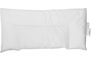 Vizaro - Almohada de Bebé (30x60cm) - Plana - Firmeza Blanda - 300g - Transpirable - Lavable - 100% Algodón - Hecho UE, OekoTex