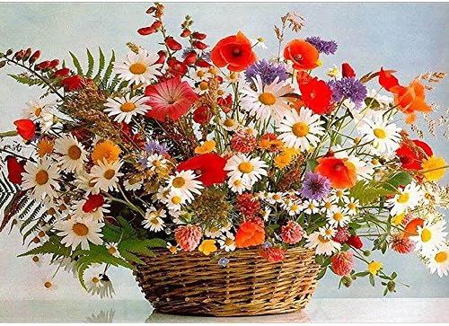 5D DIY Diamond Painting by Number Kits, Crystal Rhinestone Diamond Embroidery Paintings Pictures Arts Craft for Home Wall Decor, 11.8 X 15.7 Inch