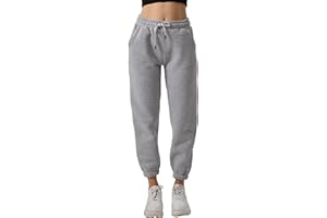 Endies Women’s Joggers – Fleece Lined 3-PLY Cotton Sweatpants, Thick Ladies Tracksuit Pants, Thermal Walking Trousers for Women, Warm Cuffed Jogging Bottoms, Soft Fleece Joggers for Winter