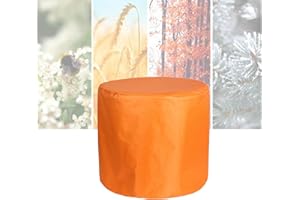 ATYUJKB Fundas para Muebles de Jardín Impermeable 60x60cm, 420D Redonda Cubierta Muebles Exterior, Funda Protectora de Muebles Jardín, Cubierta de Conjunto de Muebles para Mesa Silla Muebles