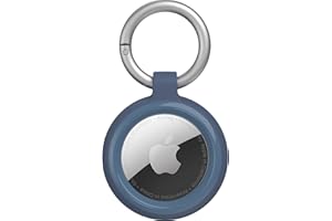 OtterBox Sleek Series Etui na AirTag, Odporny na wstrząsy i upadki, cienki, wytrzymały futerał ochronny z karabińczykiem na Apple AirTag, Ciemny Niebieski