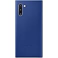 Samsung Original Galaxy Note10 Leather Cover, Official Samsung Galaxy Note10 Case/Leather Phone Case Made with Genuine Hardwearing Italian Calf Leather - Blue