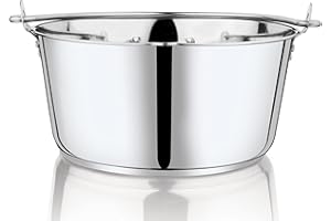 Penguin Home® Jam Pan/Maslin Pan 8.5 litri | Acciaio inossidabile maniglia con serratura e cassaforte a induzione | Adatto per lavastoviglie-frigorifero e congelatore|Diametro 30.5cm |