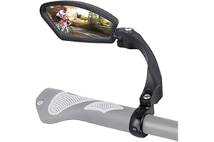 HERREICHER Specchietto retrovisore per bici, regolabile, per manubrio bici da strada, Mountain Bike, bicicletta elettrica, 1 pezzo, Sinistra