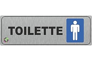 SOCIAL CRAZY TARGHE ADESIVE ALLUMINIO 16x5 cm- Targhette Autoadesive, Impermeabili Lavabili, uffici, Pub, Banche, aziende, ufficio (TOILETTE UOMO)