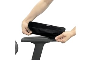 Big Ant Poduszki na podłokietniki, grubość 4 cm, z pianki z pamięcią kształtu, poduszki na łokcie do odciążenia łokci i przedramion, pokrowce na podłokietniki do krzeseł biurowych, krzeseł do gier – 2