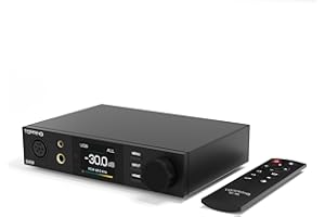 TOPPING DX5 II Hi-Res DAC & Headphone Amp Combo – Dual ES9039Q2M, X-Hybrid Amp, 10-Band PEQ, LDAC Bluetooth 5.1, 4.4mm Balanced & 6.35mm Headphone Output, Preamp Mode, 12V Trigger (Black)