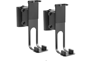 ARLI Lautsprecher Wandhalterung Wandhalter für SONOS ONE/SL Play:1 Boxen 2 er Paar 3 kg belastbar neigbar drehbar Kabelmanagement Halter 2 Wandmontage Box Befestigung Schrauben Dübel Wand schwarz 2X