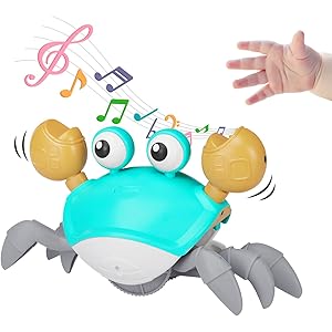 Amazon Brand - Jam & Honey Crawling Crab | Musical Toys for Toddlers | with Led Lights | Great Birthday Gift | Toys for Kids