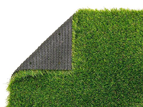 Kunstrasen Pine Valley | 0,20m x 0,15m | die hochwertigste Rollrasenoptik | Florhöhe ca 40mm | Gewicht 2.600g/m² | höchste UV-Sicherheit | Größe nach Wahl | mit Drainagefunktion und Wasserdurchlässig 60 Liter/Min/m² | der echte Kunststoffrasen | Rollrasen – MUSTER - 4