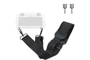 CRAZNICK DJI Mini 3 Pro RC Controller Lanyard Nylon Trenzado Correa para el cuello con 2 Pack CNC Aluminio Controller Stick Reemplazo Joystick Compatible con DJI Mini 3 Pro/Maivc 3 Pro/Air 2s/Mavic 2 Drone