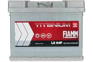RICAMBI AUTO SMC BATTERIA AUTO FIAMM 64Ah 610A POSITIVO A DESTRA (+ DX) COD. L2 64P - 7905150