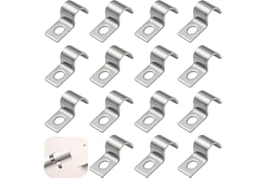 TenaLucy 50 Pezzi U-Fascette Stringitubo,Morsetto per Tubi Morsetti per Tubi Fissaggio per Tubi Collari per Tubi Fermacavi Ferma Cavi Foro Singolo,per Tubi del Gas Tubi Dell'acqua e Cavi (10MM)